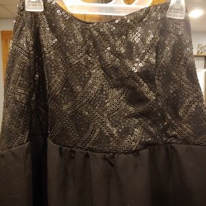 Women's plus size strapless dress W#669